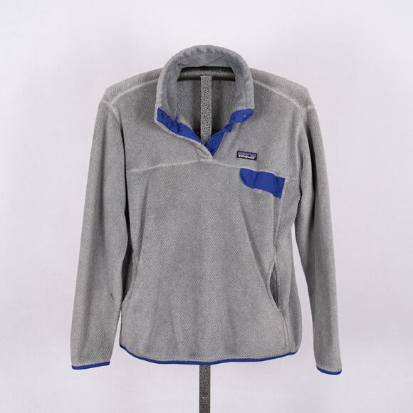 Patagonia Women's Re Tool Snap T Pullover Jacket STY25442 Polartec Size XL Gray - Picture 1 of 6